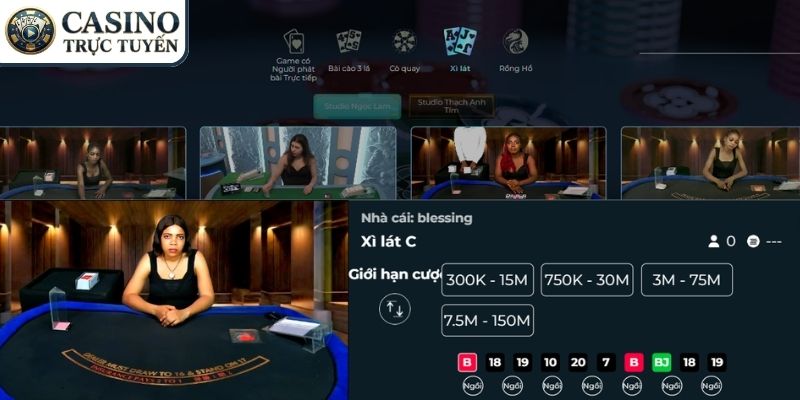 Nhiều game chơi với dealer thật